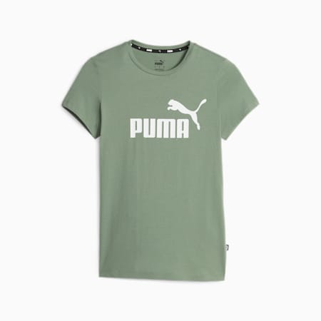 T-shirt con logo Essentials donna, Eucalyptus, small