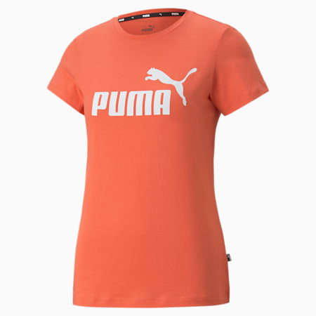 Essentials Logo Tee Women, Salmon, small-DFA