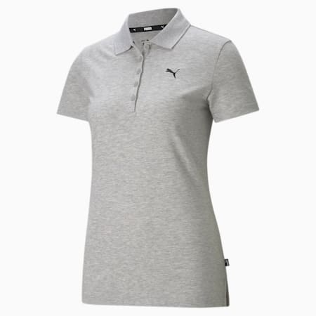 חולצת פולו לנשים Essentials, Light Gray Heather-CAT, small-DFA