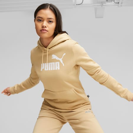 Sudadera con capucha para mujer Essentials Logo FL, Sand Dune, small