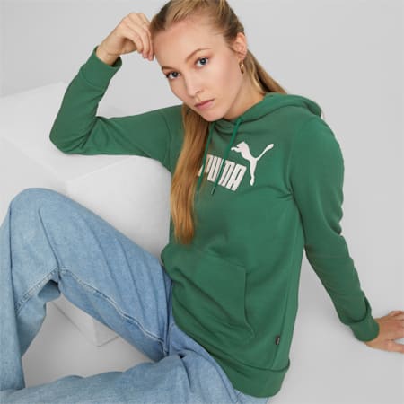 Essentials Big Logo Women's Hoodie, Vine, small-DFA