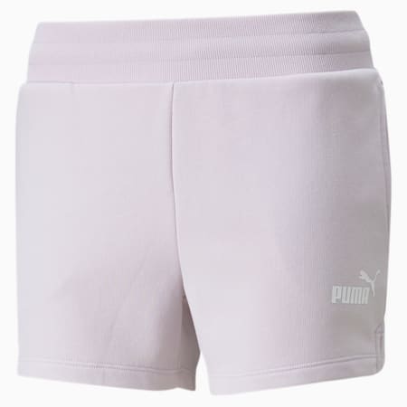 Essentials 4" Women's Sweat Shorts, Lavender Fog, small