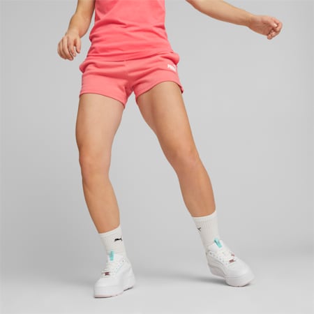 Essentials 4" Women's Sweat Shorts, Loveable, small-DFA