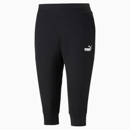 מכנסי טרנינג לנשים Essentials Capri, Puma Black, small-DFA