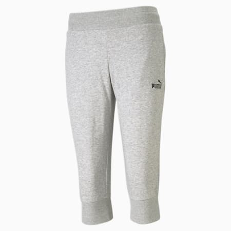 Essentials Damen Capri-Sweatpants, Light Gray Heather, small