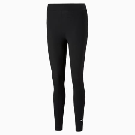 Essentials Logo Leggings Women, Puma Black-Cat, small-SEA