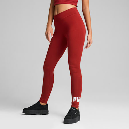 Essentials Logo Leggings Damen, Intense Red, small