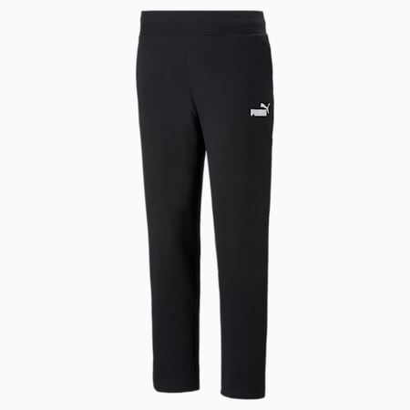 Puma black tracksuit bottoms discount