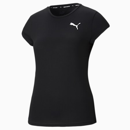 Active Damen T-Shirt, Puma Black, small