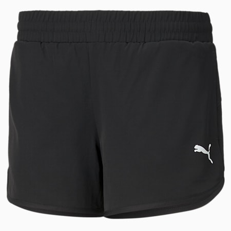 מכנסי אקטיב קצרים ארוגים לנשים, Puma Black, small-DFA