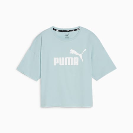 เสื้อยืดผู้หญิง Essentials Logo Cropped, Turquoise Surf, small-THA