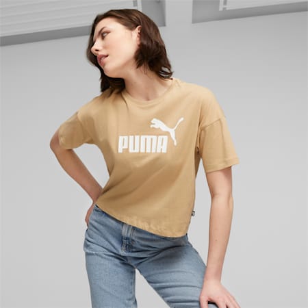 Camiseta PUMA Mujer 586865 02 Camiseta Manga Corta Ess Slim Logo Blanco  Verano