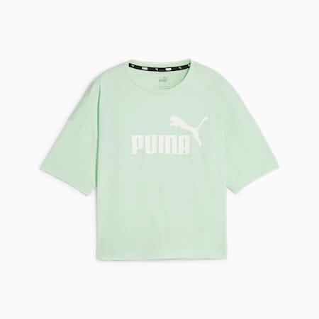 T-shirt corta con logo Essentials donna, Fresh Mint, small