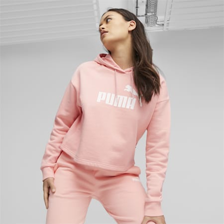 Hoodie court Essentials Femme, Peach Smoothie, small