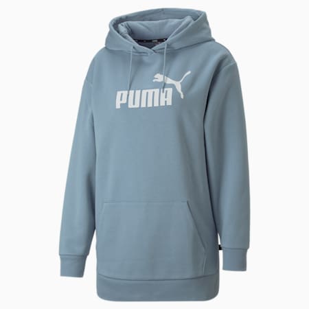Essentials Logo Elongated Women s Hoodie PUMA Sustainable Fashion PUMA