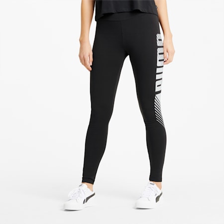 Essentials Graphic Women's Leggings, Puma Black, small-DFA