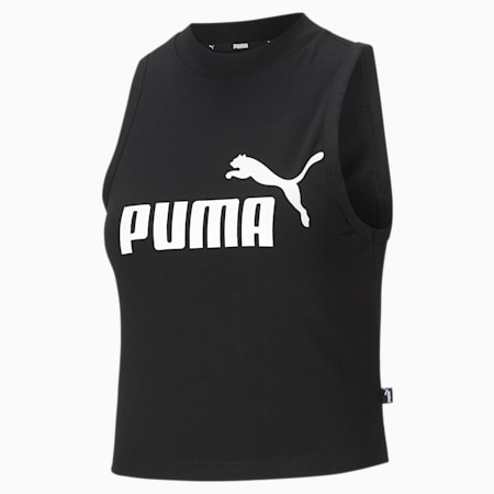 Essentials High Neck Women's Tank Top, Puma Black, small