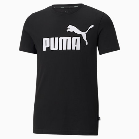 Essentials Logo Youth Tee, Puma Black, small-DFA