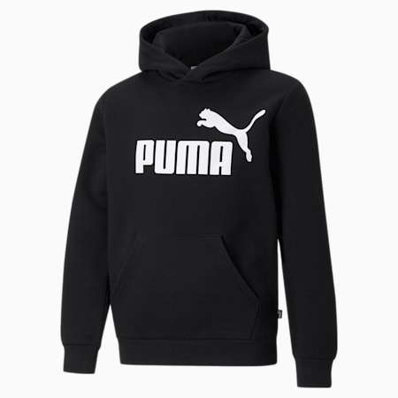 Hoodie à gros logo Essentials Enfant et Adolescent, Puma Black, small-DFA