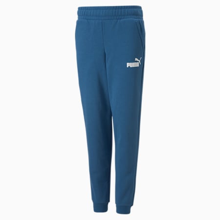 Logo Boy's Knitted Pants, Lake Blue, small-IND