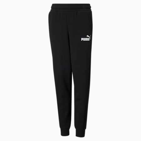 Essentials Logo Sweatpants Youth, Puma Black, small-PHL