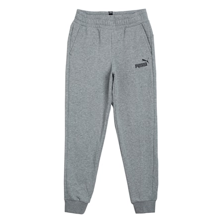 Logo Youth Knitted Sweat Pants, Medium Gray Heather, small-IND