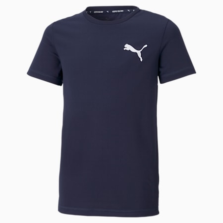 Active Small Logo Tee - Boys 8-16 years, Peacoat, small-AUS