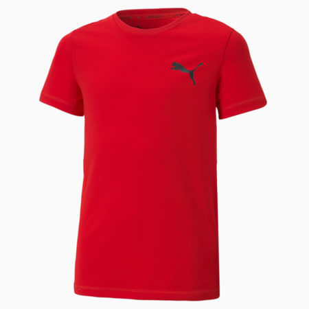 Active Small Logo Tee Youth, High Risk Red, small-SEA