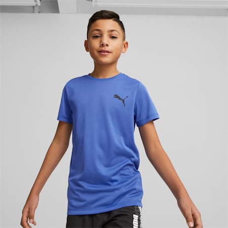 Active Small Logo Tee - Youth 8-16 years, Royal Sapphire, small-AUS