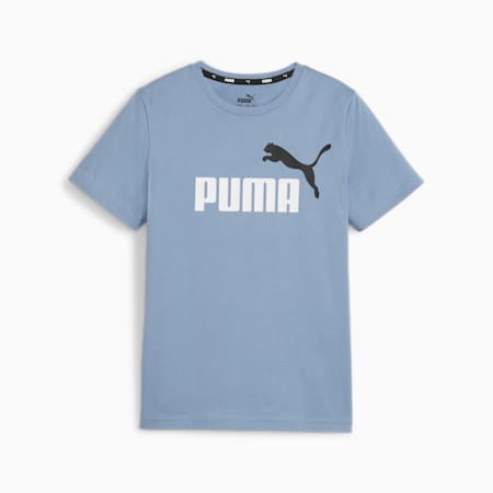 Essentials+ Two-Tone Logo Youth Tee, Zen Blue, small-THA