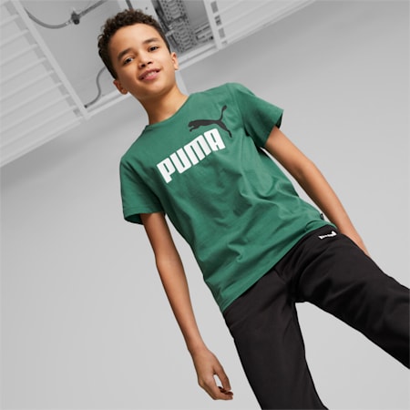 Essentials+ Two-Tone Logo Youth Tee, Vine, small-SEA