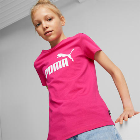 Essentials Logo Tee - Youth 8-16 years, Orchid Shadow, small-AUS