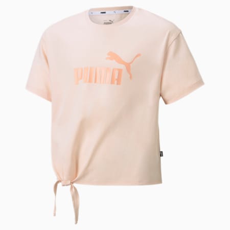 Essentials+ Logo Silhouette Youth Tee, Cloud Pink, small-SEA