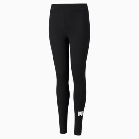 Essentials+ Logo Youth Leggings, Puma Black, small-PHL