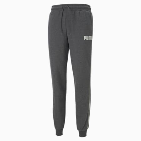 Metallic Nights Tape Men's Sweatpants, Dark Gray Heather, small-SEA