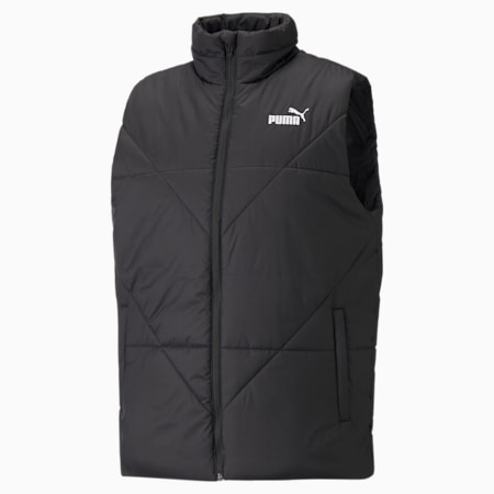 Essentials Men's Padded Vest, Puma Black, small-NZL