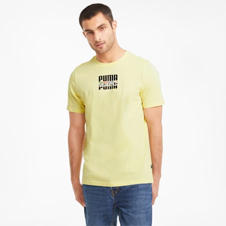 PUMA International Men's Tee, Yellow Pear, small-SEA