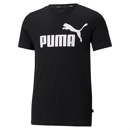 キッズ ESS ロゴ Tシャツ 120-160cm, Puma Black, small-JPN