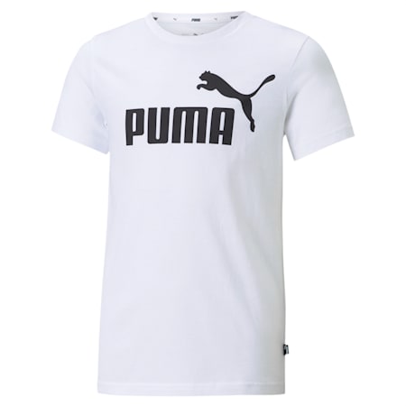 キッズ ESS ロゴ Tシャツ 120-160cm, Puma White, small-JPN