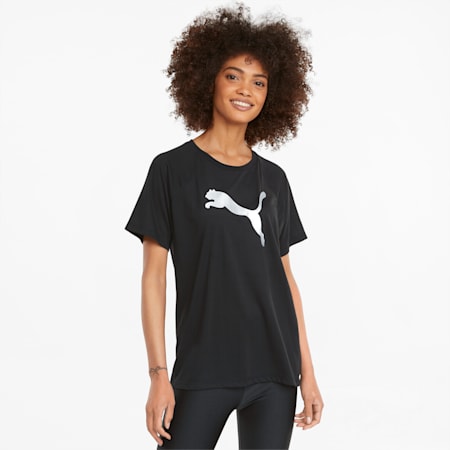 Evostripe T-shirt voor dames, Puma Black, small