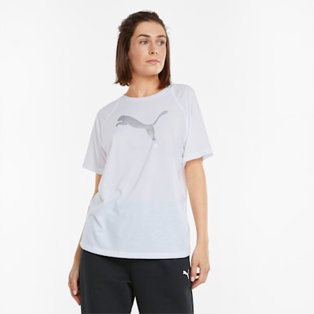 Evostripe Women's Tee, Puma White, small-SEA