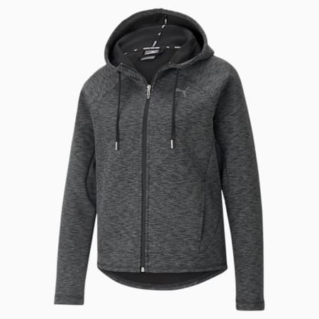 에보스트라이프 풀집 후드/Evostripe Full-Zip Hoodie, Puma Black, small-KOR