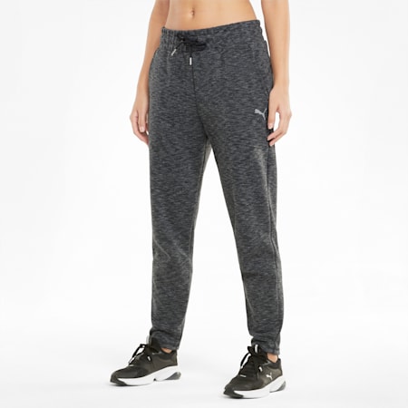 Evostripe Knitted Relaxed Fit Women's Pants, Puma Black, small-IND