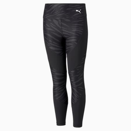 Runtrain Printed 7/8 Youth Tights, Puma Black, small-AUS