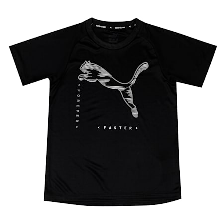 Active Sport Poly Youth T-Shirt, Puma Black, small-IND