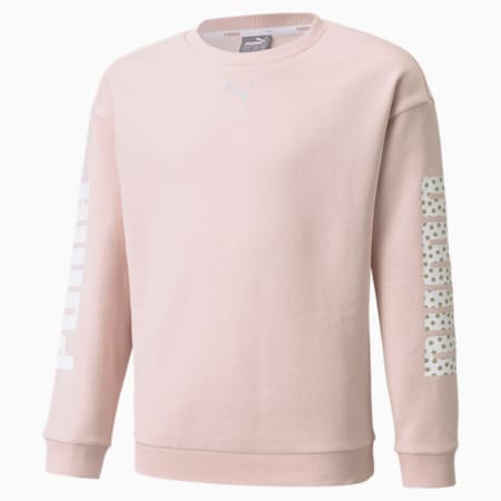 Alpha Crew Neck Youth Sweater, Lotus, small-AUS
