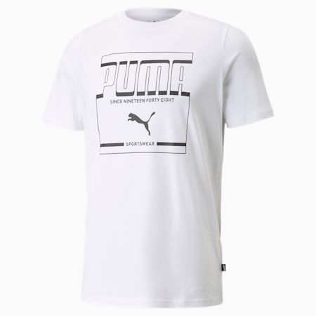 Graphic Men's Tee, Puma White, small-PHL