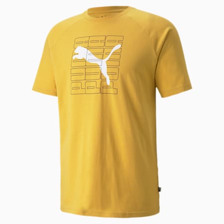 Graphic Men's Tee, Mineral Yellow, small-AUS