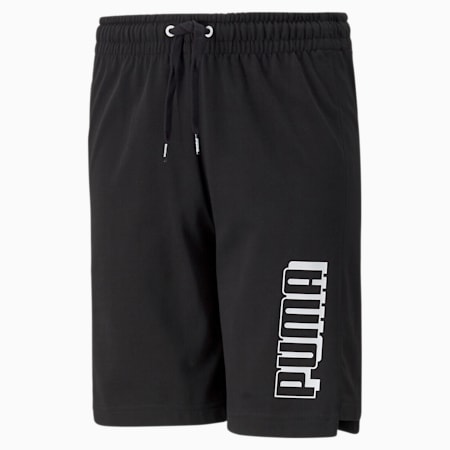 Alpha Youth Shorts, Puma Black, small-PHL