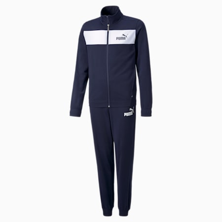 Polyester Youth Tracksuit, Peacoat, small-DFA